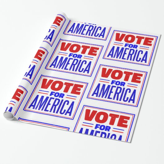 Wahl in Amerika Geschenkpapier (Ungerollt)