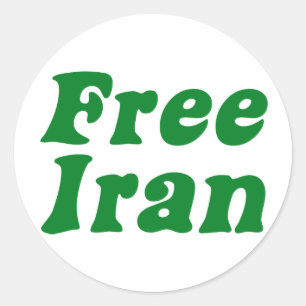 Wahl in Iran Runder Aufkleber