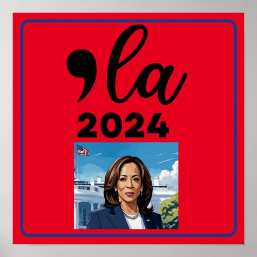 Wahl Kamala Harris 2024 Funny Anti Trump Poster (Vorne)
