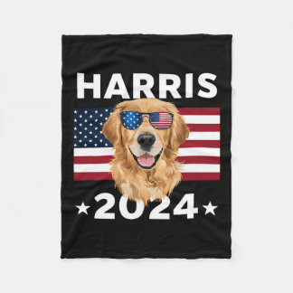 Wahl Kamala Harris 2024 Golden Retriever Dog U Fleecedecke