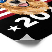 Wahl Kamala Harris 2024 Golden Retriever Dog U Poster (Ecke)
