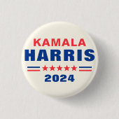 Wahl Kamala Harris 2024 Pinback Button (Vorderseite)