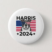 Wahl Kamala Harris 2024 Pitbull Dog Usa F Button (Vorderseite)