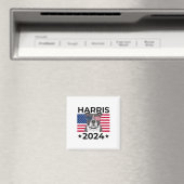 Wahl Kamala Harris 2024 Pitbull Dog Usa F Magnet (In Situ (Geschirrspüler))