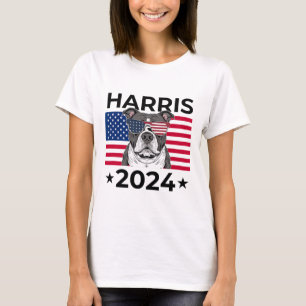 Wahl Kamala Harris 2024 Pitbull Dog Usa F T-Shirt