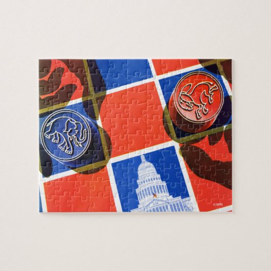 Wahl-Kontrollbrett Puzzle (Horizontal)