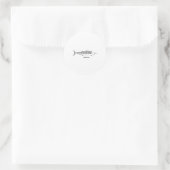 WAHL! Liniengrafiken Runder Aufkleber (Tasche)