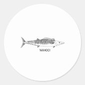 WAHL! Liniengrafiken Runder Aufkleber (Vorderseite)