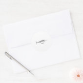 WAHL! Liniengrafiken Runder Aufkleber (Umschlag)