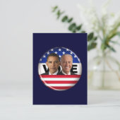 Wahl Obama und Biden Postkarte (Stehend Vorderseite)