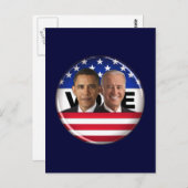 Wahl Obama und Biden Postkarte (Vorne/Hinten)