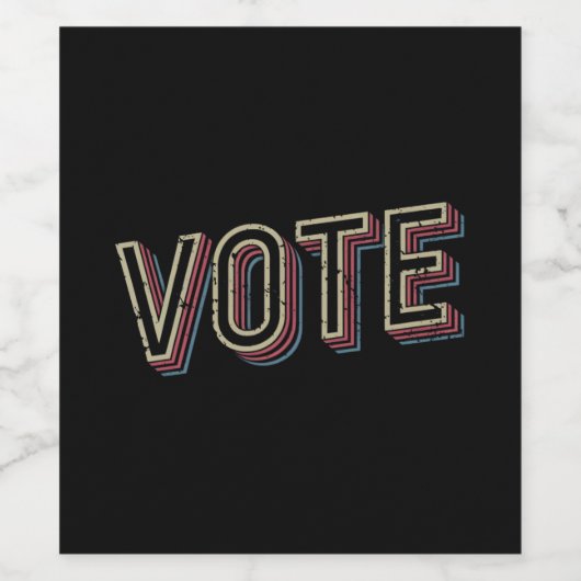 Wahl Pro Wahl Präsidentin Wahlfeminist Weinetikett (Einzelnes Label)