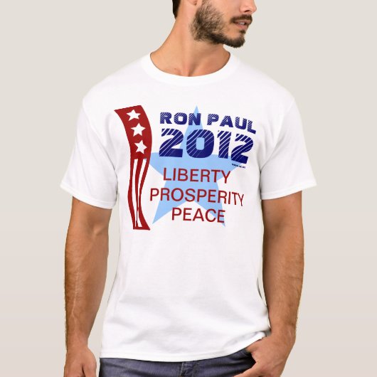 Wahl Ron Paul zum Präsidenten 2012 T-Shirt (Vorderseite)