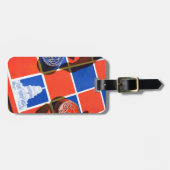 Wahl-Schachbrett Gepäckanhänger (Vorderseite horizontal)