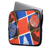 Wahl-Schachbrett Laptopschutzhülle (Vorderseite Links)