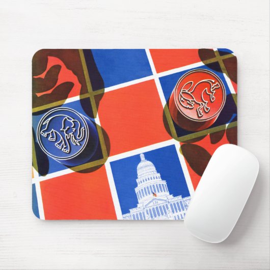 Wahl-Schachbrett Mousepad (Mit Mouse)