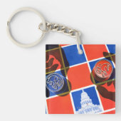 Wahl-Schachbrett Schlüsselanhänger (Vorderseite)