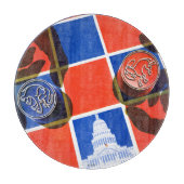 Wahl-Schachbrett Schneidebrett (Vorderseite)