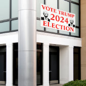 Wahl Trump 2024 Banner (Äußeres Gebäude)