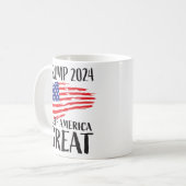 Wahl Trump 2024 Kaffeetasse (Vorderseite Links)