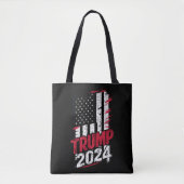 Wahl TRUMP 2024 Vintage Flagge der USA Tasche (Vorderseite)