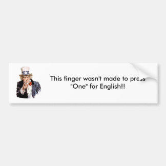 Wahl/Uncle Sam Autoaufkleber