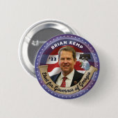 Wahl von Brian Kemp zum Gouverneur von Georgien - Button (Vorne & Hinten)