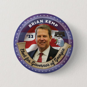 Wahl von Brian Kemp zum Gouverneur von Georgien - Button
