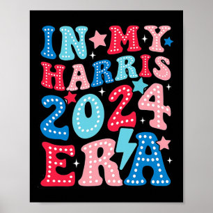 Wahl von Harris Era Groovy Kamala Us 2024 Poster