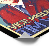 Wahl von Harris-Vizepräsident Tim Walz Waltz 2024 Poster (Ecke)