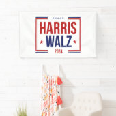 Wahl von Harris Walz Banner (Insitu)