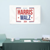 Wahl von Harris Walz Banner (Messeveranstaltung)