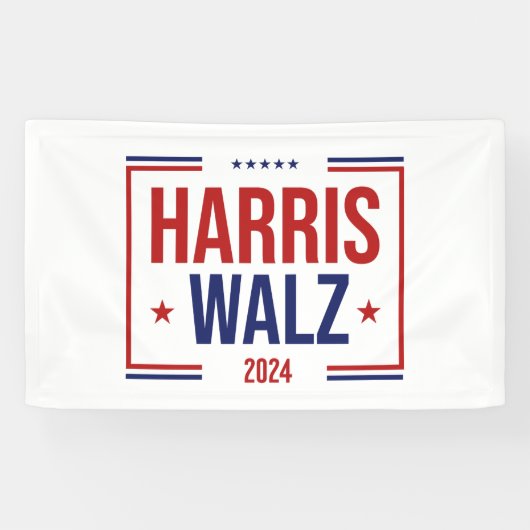 Wahl von Harris Walz Banner (Horizontal)