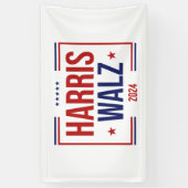 Wahl von Harris Walz Banner (Vertikal)