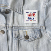 Wahl von Harris Walz Button (Beispiel)