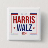 Wahl von Harris Walz Button (Vorderseite)
