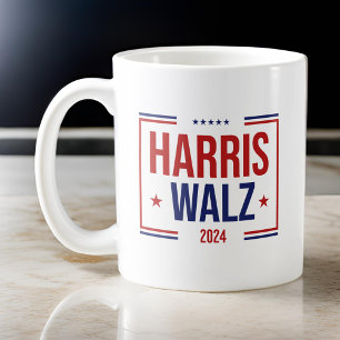 Wahl von Harris Walz Kaffeetasse
