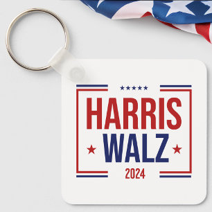 Wahl von Harris Walz Schlüsselanhänger