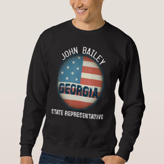 Wahl von John Bailey zum Staat des Beauftragten fü Sweatshirt (Vorderseite)