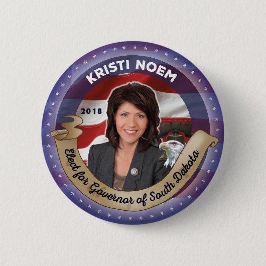 Wahl von Kristi Noem zum Gouverneur von South Dako Button (Vorderseite)