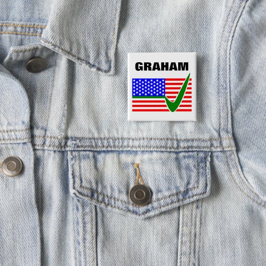 Wahl von Lindsey Graham zum Präsidenten 2016 Button (Beispiel)
