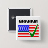 Wahl von Lindsey Graham zum Präsidenten 2016 Button (Vorne & Hinten)
