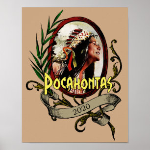 Wahl von Pocahontas Elizabeth Warren 2020 Poster