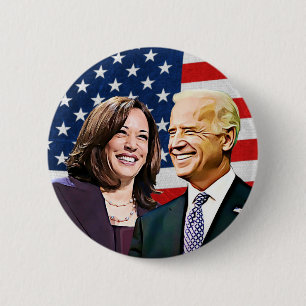 Wahl von Präsident Biden und Vizepräsident Harris  Button