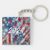 Wahl von Präsident Biden und Vizepräsident Harris  Schlüsselanhänger (Rückseite)