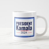 Wahl von Präsident Kamala 2024 Jumbo-Tasse (Rechts)