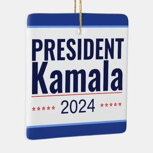 Wahl von Präsident Kamala 2024 Keramikornament (Rechts)