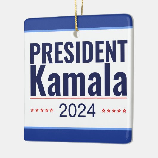 Wahl von Präsident Kamala 2024 Keramikornament (Links)