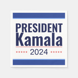 Wahl von Präsident Kamala 2024 Serviette