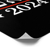 Wahl von Präsident Trump 2024 Judenjuden in Hebräi Poster (Ecke)